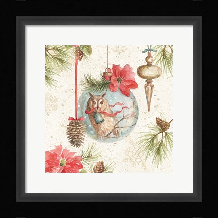 Framed Woodland Holiday II Print