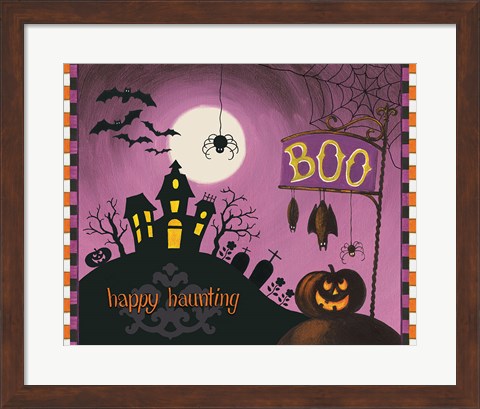 Framed Happy Haunting Boo Print