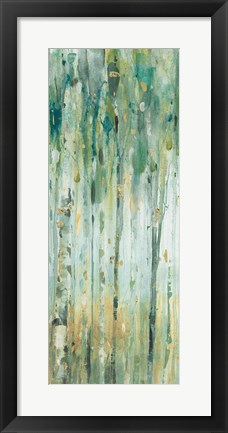 Framed Forest VIII with Teal Print