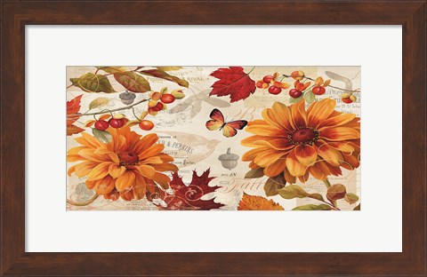 Framed Fall in Love Stretched Print