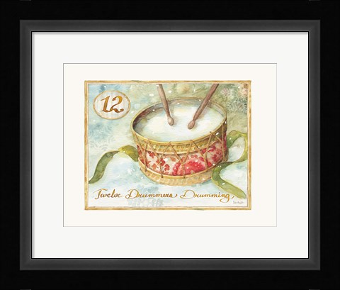 Framed 12 Days of Christmas XII Print