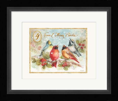 Framed 12 Days of Christmas IV Print
