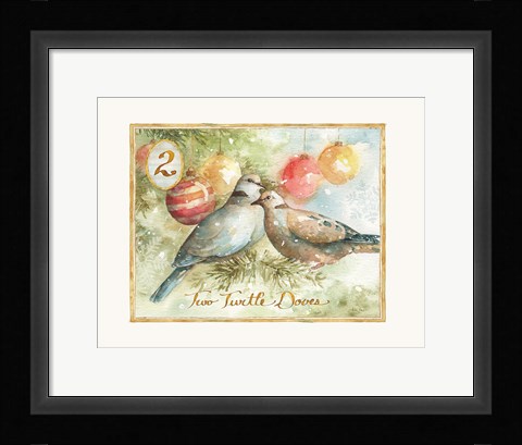 Framed 12 Days of Christmas II Print