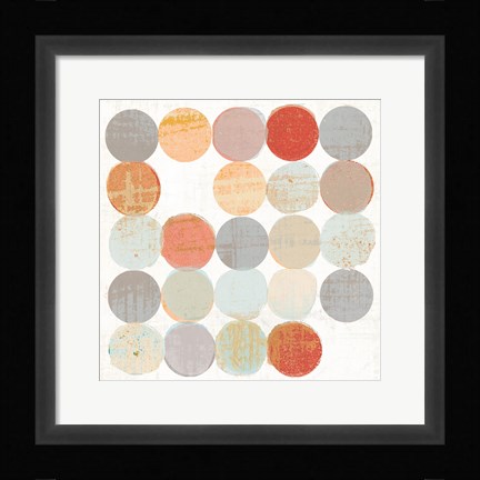 Framed Dots II Square II Print