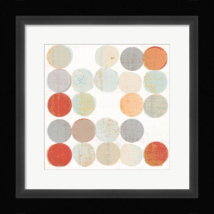 Framed Dots II Square I Print