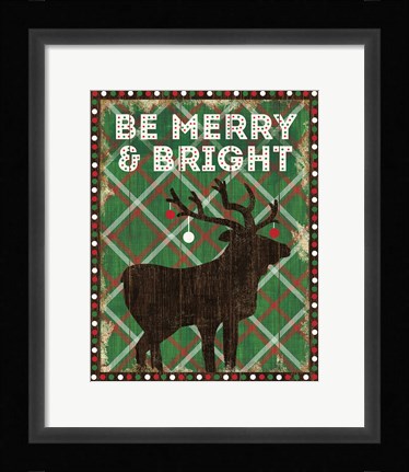 Framed Simple Living Holiday Be Merry Print