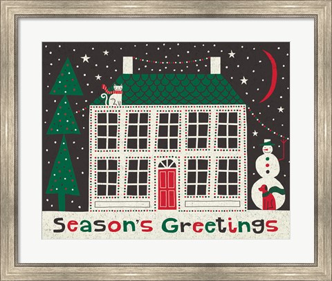 Framed Jolly Holiday Home Print