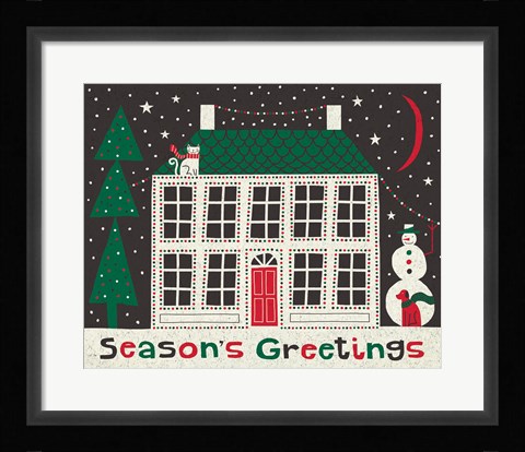 Framed Jolly Holiday Home Print