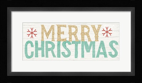 Framed Holiday on Wheels Merry Christmas v.3 Print