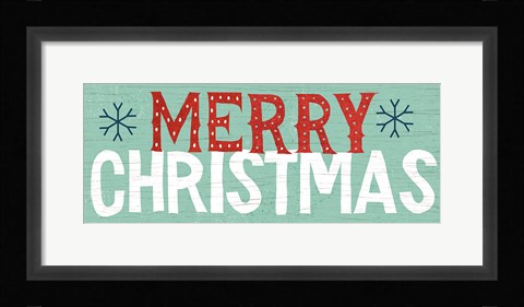 Framed Holiday on Wheels Merry Christmas v.2 Print