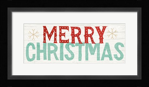 Framed Holiday on Wheels Merry Christmas v.1 Print