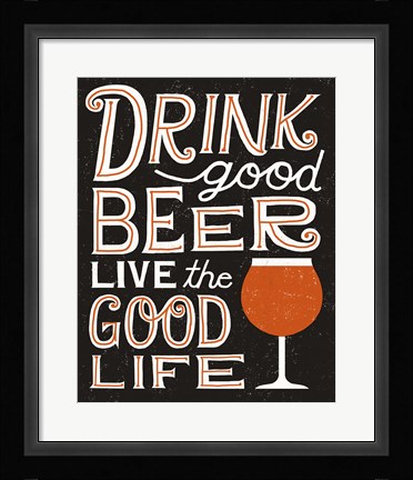 Framed Craft Beer III Print
