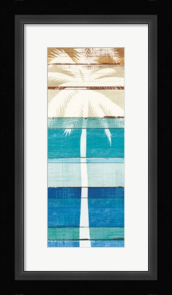 Framed Beachscape Palms V Print