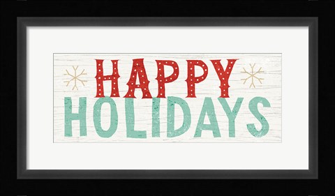 Framed Holiday on Wheels XVI Print