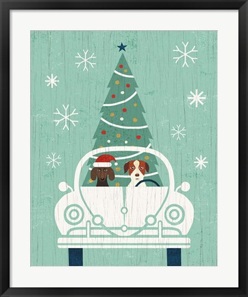 Framed Holiday on Wheels XIII Print