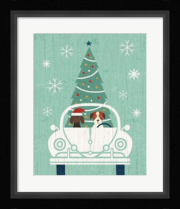 Framed Holiday on Wheels XIII Print
