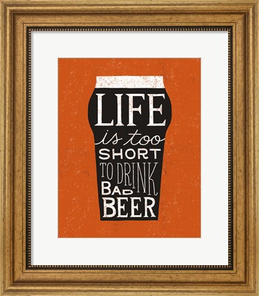 Framed Craft Beer I Print