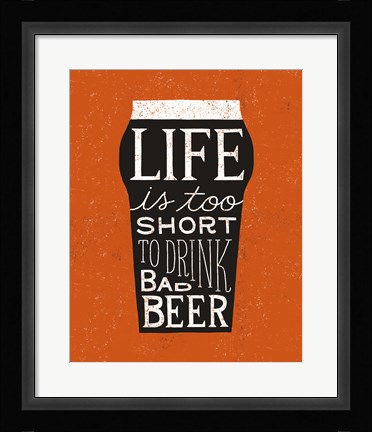 Framed Craft Beer I Print