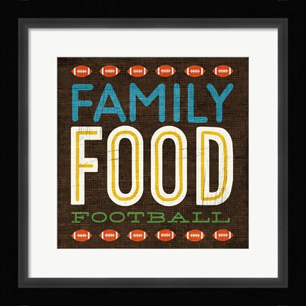 Framed Football I Print