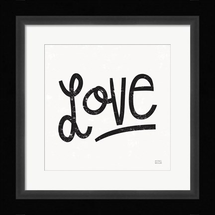 Framed Love is Grand Square I Print