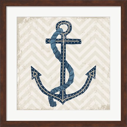 Framed Nautical Anchor Print