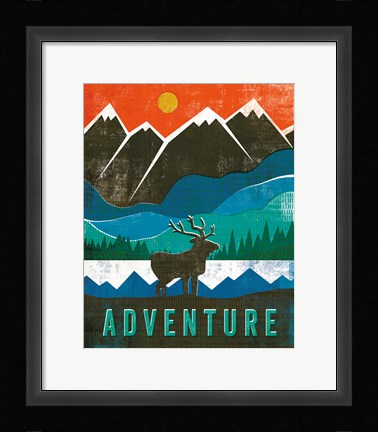 Framed Big Sky I Print