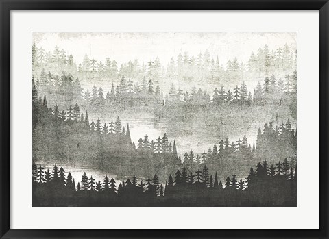 Framed Mountainscape Silver Print