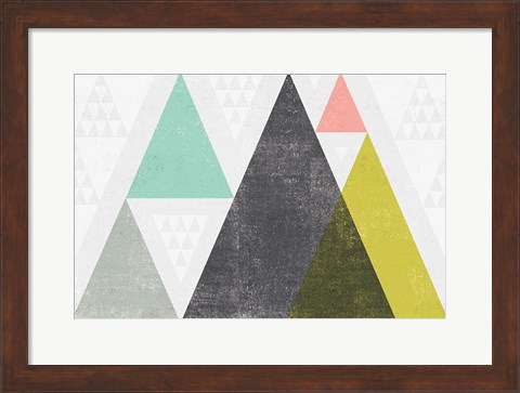 Framed Mod Triangles I Print