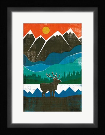 Framed Big Sky I No Words Print