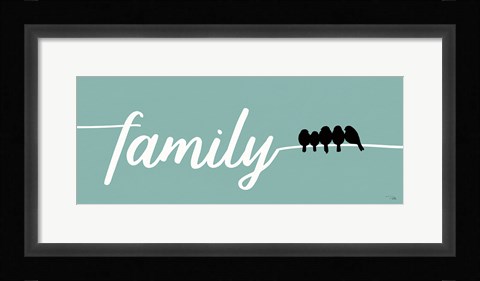 Framed Birds on Words IV Print