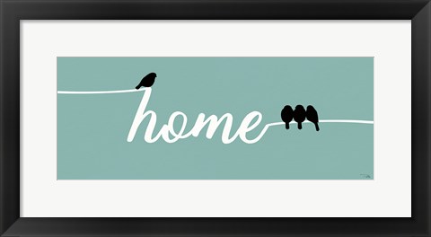 Framed Birds on Words II Print