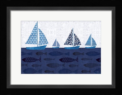 Framed Sunday on the Coast VII Print