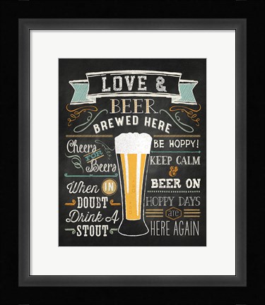 Framed Be Hopppy II v2 Print