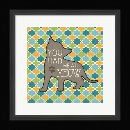 Framed Cat Sayin II Print