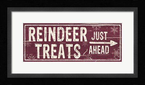 Framed Christmas Signs III Print