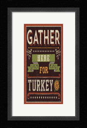 Framed Give Thanks I Print