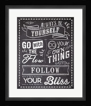 Framed Just Be You I Print