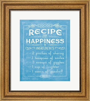 Framed Life Recipes IV Blue Print