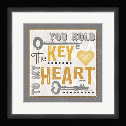 Framed Lock Your Love II Print