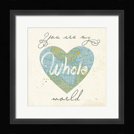 Framed Love Map II Print