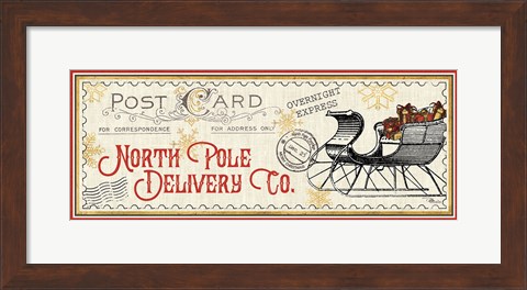 Framed North Pole Express VI Print