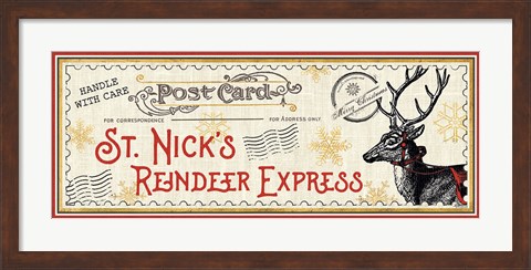 Framed North Pole Express VIII Print