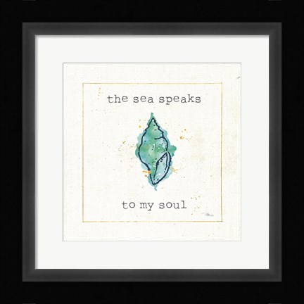 Framed Sea Treasures VI Print