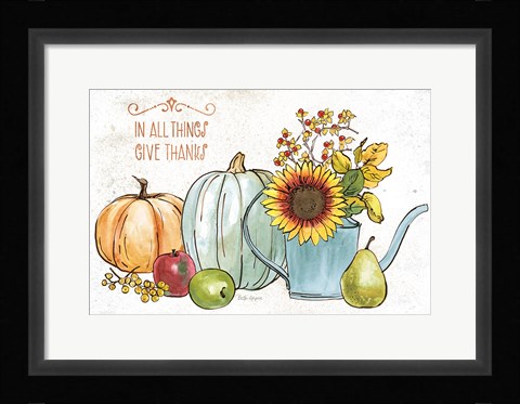 Framed October Garden XIII Print