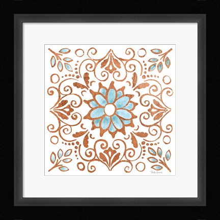 Framed October Garden IX Print