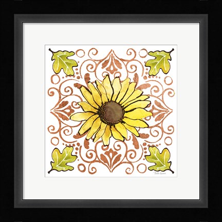 Framed October Garden V Print