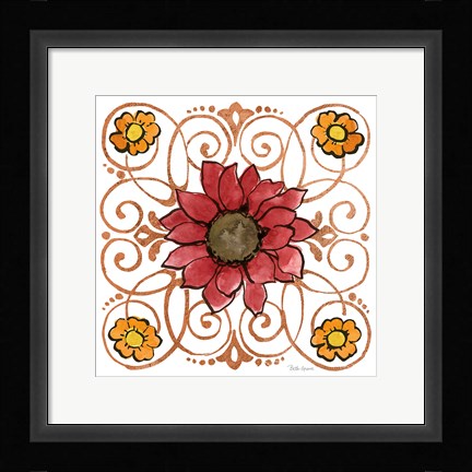 Framed October Garden VIII Print