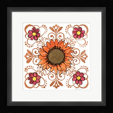 Framed October Garden VI Print