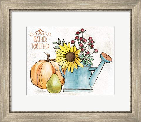 Framed October Garden I Print