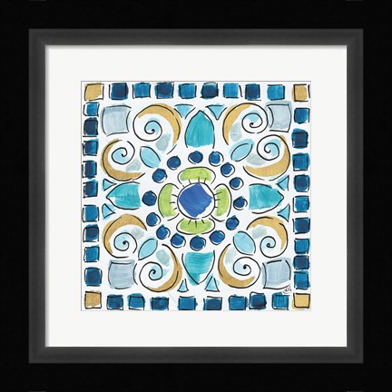 Framed Peacock Allegory V Print